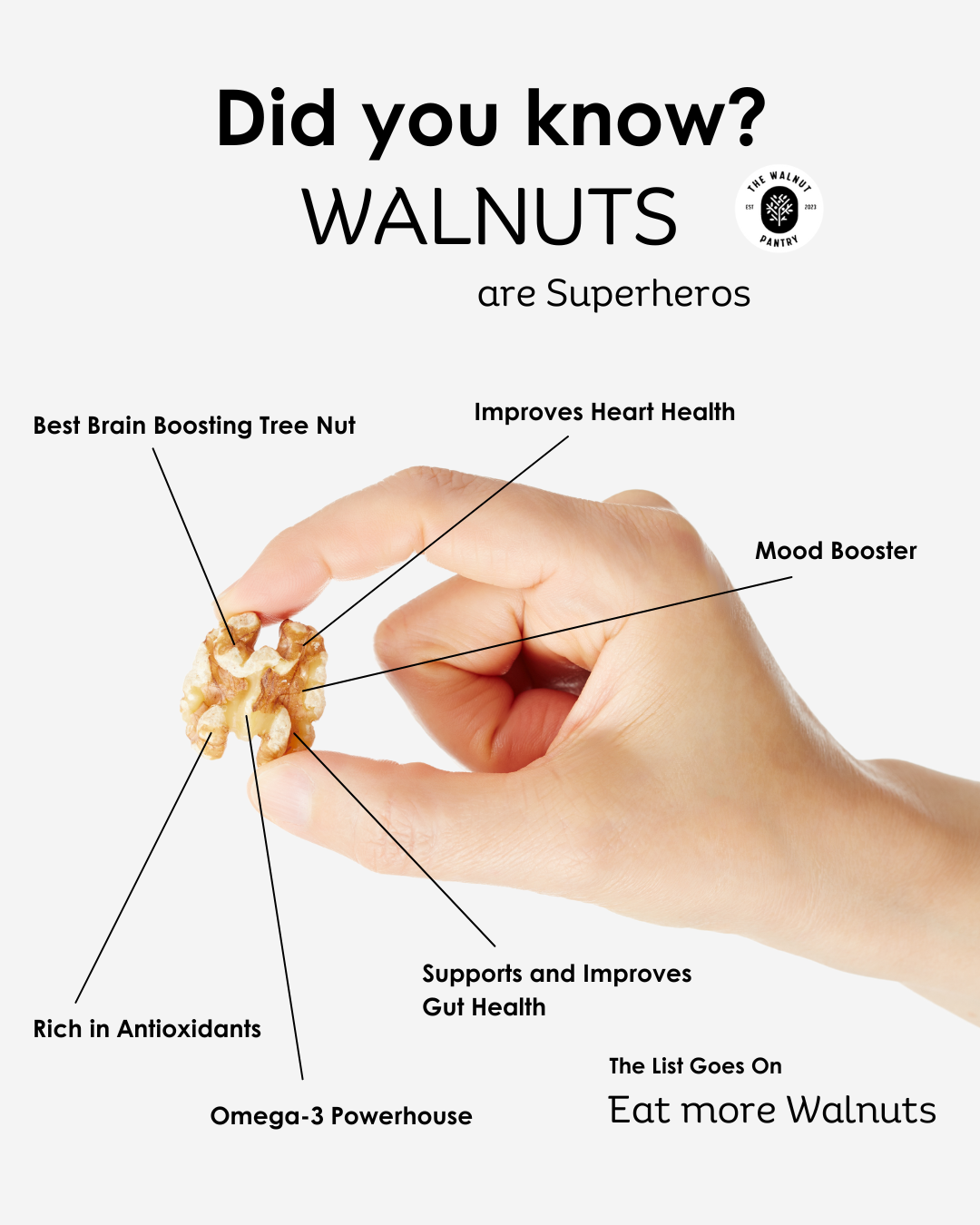 Did You Know? Walnuts: Nature's Superheroes.