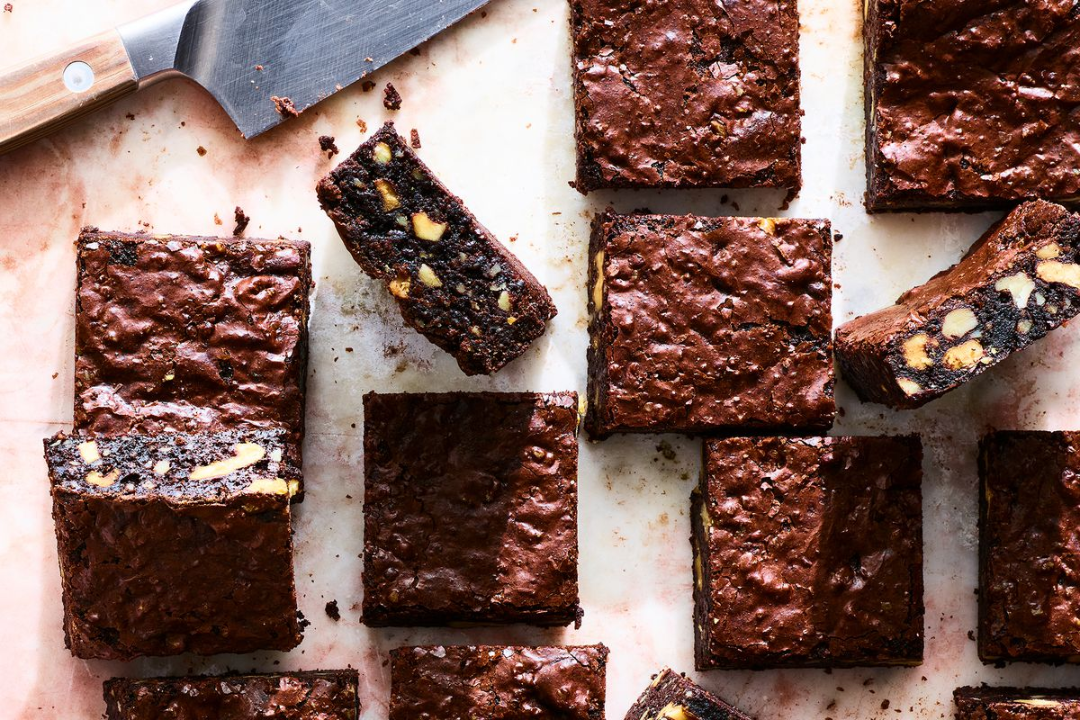 Gluten Free Walnut Brownies.